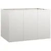 vidaXL Jardinière 120x80x80 cm acier inoxydable