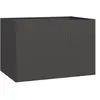 vidaXL Jardinière noir 120x80x80 cm acier