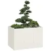 vidaXL Jardinière blanc 120x80x40 cm acier