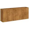 vidaXL Jardinière rouillé 200x40x80 cm acier inoxydable