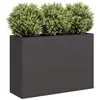 Vidaxl - Jardinière Noir 120x40x80 Cm Acier Laminé À Froid