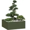 vidaXL Jardinière vert olive 100x100x40 cm acier