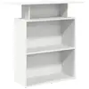 Vidaxl - Bureau de réception blanc 100x40x104 cm bois d'ingénierie
