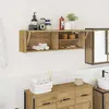 vidaXL Vidaxl Armoire Murale De Bain Chêne Artisanal Bois D'ingénierie