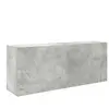 Armoire murale de bain gris béton 100x25x40cm bois d'ingénierie Vidaxl
