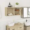 vidaXL Armoire murale de bain chêne sonoma 80x25x40 cm bois ingénierie