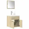 Vidaxl - Ensemble de meubles de salle de bain 3 pcs chêne sonoma Brun