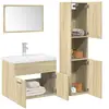 vidaXL Ensemble de meubles de salle de bain 3 pcs chêne sonoma