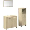 vidaXL Ensemble de meubles de salle de bain 3 pcs chêne sonoma