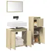 Vidaxl - Ensemble de meubles de salle de bain 3 pcs chêne sonoma Brun