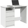Vidaxl - Bureau blanc 102x50x75 cm bois d'ingénierie