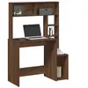 vidaXL Bureau et étagères chêne marron 100x45x140 cm bois d'ingénierie