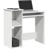 vidaXL Vidaxl Bureau Avec Étagères Blanc 84x40x78 Cm Bois D'ingénierie