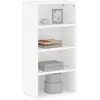 Vidaxl armoire latérale odda blanc 40x24x79 cm bois massif pin