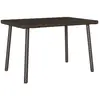 Table basse de jardin rectangulaire marron 60x40x37 cm rotin - Vidaxl