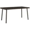 Table basse de jardin rectangulaire marron 40x40x37 cm rotin vidaXL