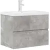 Vidaxl - Ensemble de meubles de salle de bain 2 pcs gris béton
