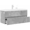 Vidaxl - Ensemble de meubles de salle de bain 2 pcs gris béton