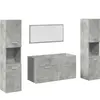 Vidaxl - Ensemble de meubles de salle de bain 4 pcs gris béton
