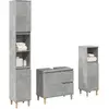 Vidaxl - Ensemble de meubles de salle de bain 3 pcs gris béton