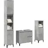 vidaXL Vidaxl Ensemble De Meubles De Salle De Bain 3 Pcs Gris Béton