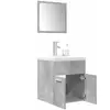 vidaXL Ensemble de meubles de salle de bain 3 pcs gris béton