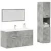 Vidaxl - Ensemble de meubles de salle de bain 3 pcs gris béton