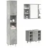 vidaXL Vidaxl Ensemble De Meubles De Salle De Bain 3 Pcs Gris Béton