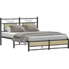 vidaXL Cadre de lit sans Matelas chêne Sonoma 140x190 cm