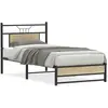 Cadre de lit sans matelas chêne sonoma 90x200 cm vidaXL