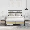 Cadre de lit sans matelas chêne sonoma 120x190 cm Vidaxl