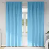vidaXL Rideaux 2 pcs Bleu clair 245 x 140 cm Polyester