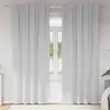 vidaXL Rideaux avec des rideaux 2 pcs Gris pâle 225 x 140 cm Polyester