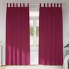 vidaXL Rideaux occultants 2 pcs Rouge bordeaux 225 x 140 cm Polyester