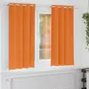vidaXL Rideaux 2 pcs Orange vif 175 x 140 cm Polyester