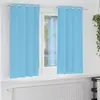 vidaXL Rideaux 2 pcs Bleu clair 175 x 140 cm Polyester
