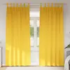 vidaXL Rideaux occultants 2 pcs jaune moutarde 225 x 140 cm Polyester
