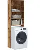Meuble pour machine à laver vieux bois 64x24x190 cm Vidaxl 815514