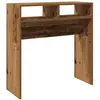 vidaXL Table console vieux bois 78x30x80 cm bois d'ingénierie