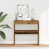 Vidaxl - Table console vieux bois 80 x 30 x 80 cm bois d'ingénierie