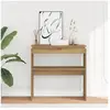 Vidaxl - Table console chêne artisanal 80x30x80 cm bois d'ingénierie