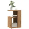Table d'appoint chêne artisanal 36x30x56 cm bois d'ingénierie vidaXL