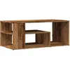 vidaXL Table basse imitation vieux bois 100x50x40 cm Bois composite