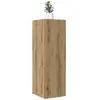 Meuble TV chêne artisanal 30,5x30x90 cm bois d'ingénierie vidaXL