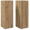 Vidaxl meubles tv 2 pcs chêne artisanal 30,5x30x90cm bois d'ingénierie