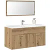 Vidaxl - Armoire de salle de bain avec miroir chêne artisanal
