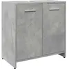 vidaXL Vidaxl Armoire Lavabo De Salle De Bain Gris Béton 60x33x60 Cm