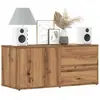 Vidaxl - Meuble tv chêne artisanal 80x34x35,5 cm bois d'ingénierie