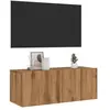 Vidaxl - Meuble tv mural chêne artisanal 80x30x30 cm bois d'ingénierie