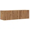Vidaxl meuble tv mural chêne artisanal 100x30x30 cm bois d'ingénierie
